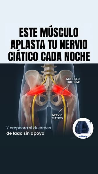 Quita la presión del nervio ciático al dormir