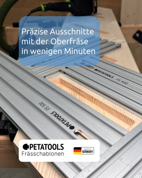 Präzise Ausschnitte mit der Oberfräse in wenigen Minuten