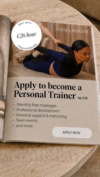 Now hiring: Personal Trainer (m/f/d)