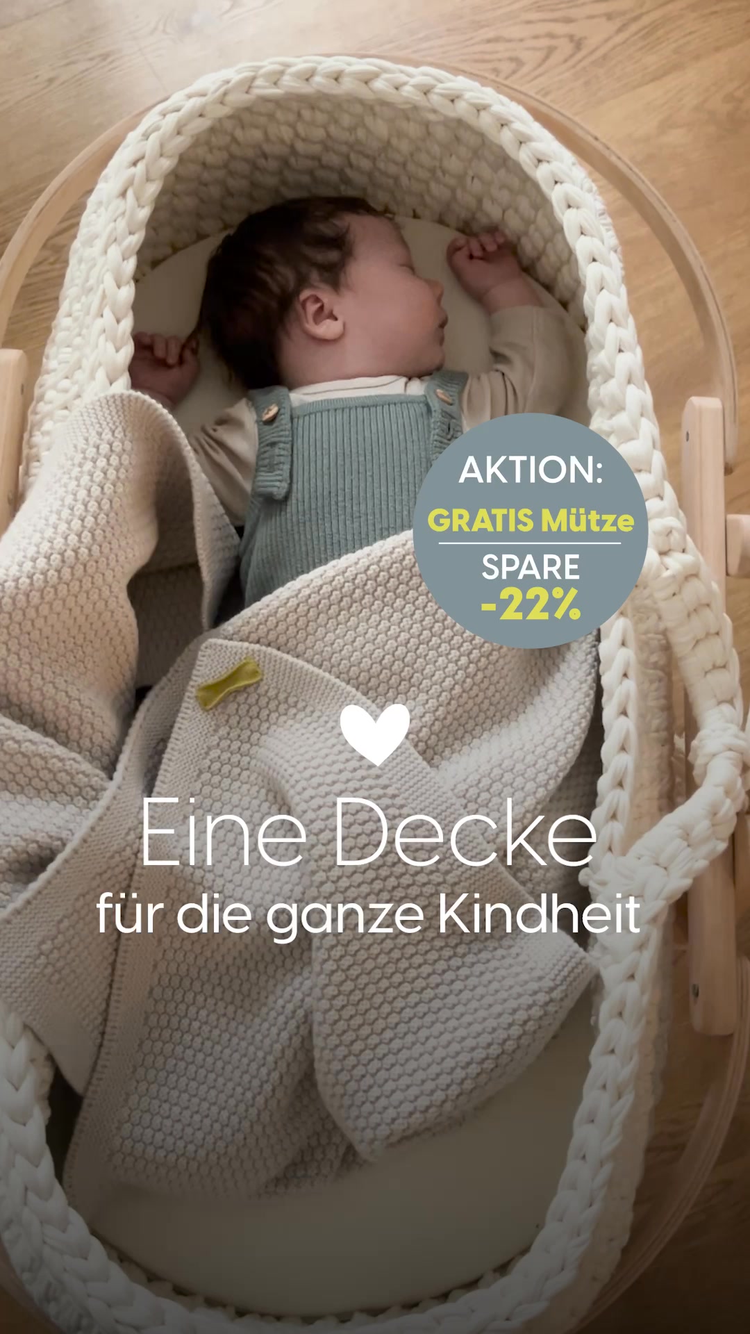 Eine Babydecke, die wärmt und kühlt