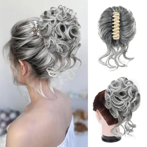 Messy Bun Claw Clip Hair Piece