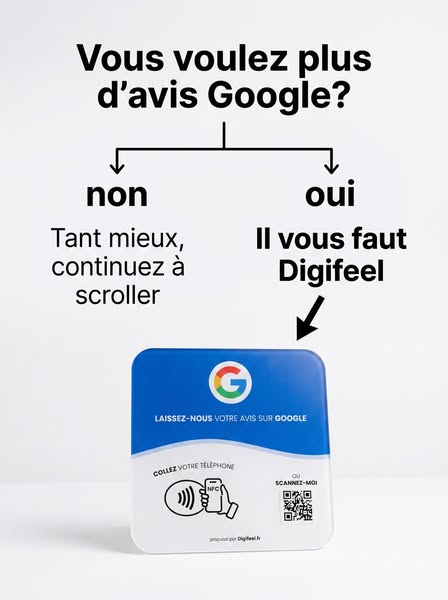 Plaque Avis Google Digifeel