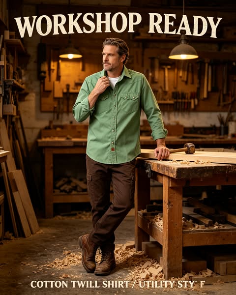 Garage-Ready Casual Shirt | No-Fuss Wrinkle-Free Comfort