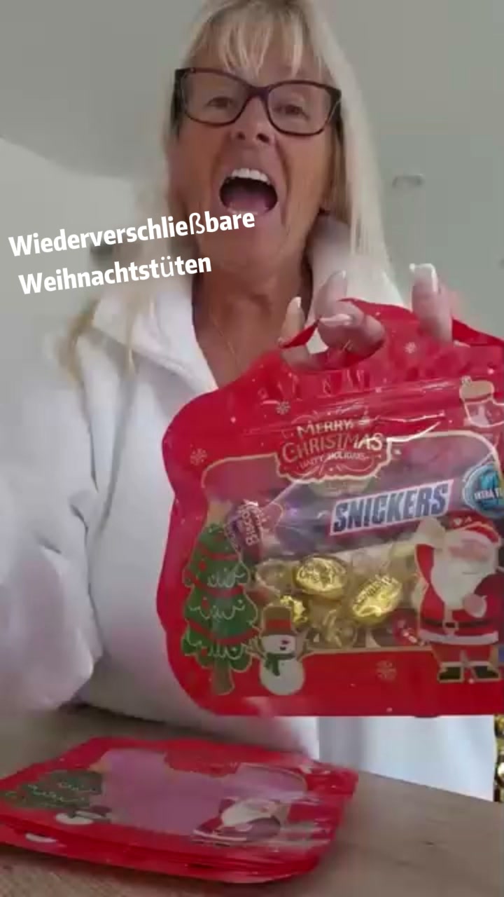 Festliche Selbstverschluss-Leckereienbeutel