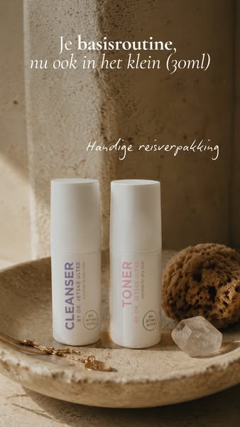 Jouw Cleanser & Toner, nu ook mini