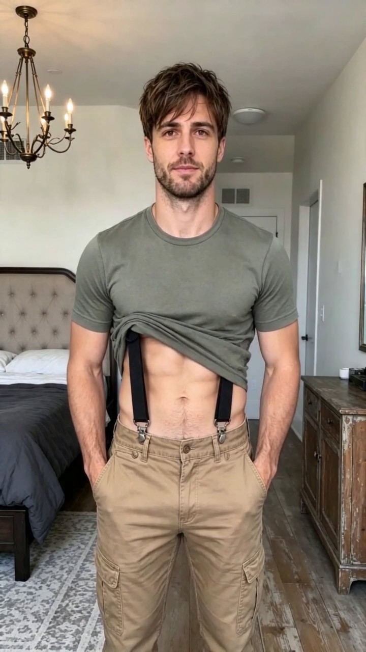 Men's X-Back Suspenders with Hook Clips