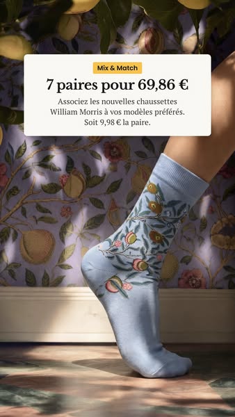 7 paires de chaussettes pour 69,86 €