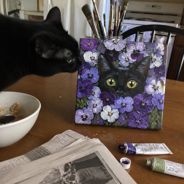 Learn The Modern Art Of Painting Dreamy Acrylic Cats