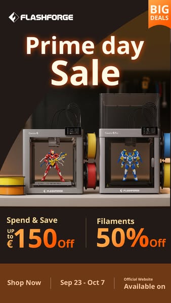 Flashforge Prime Day Sale