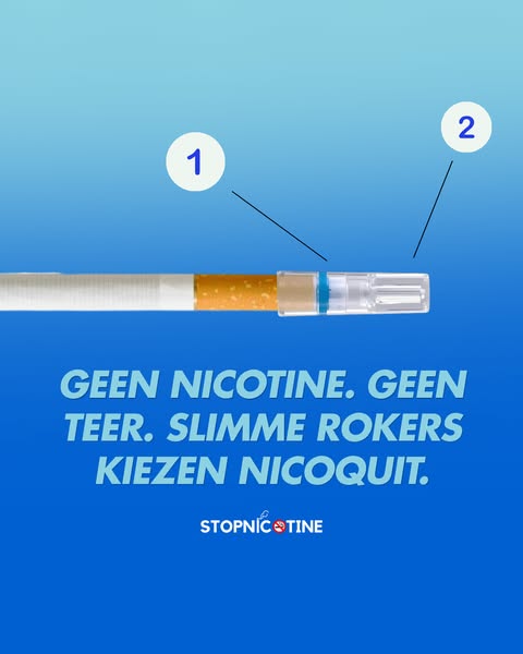 Hé Roker, filter Nicotine en Teer eruit!