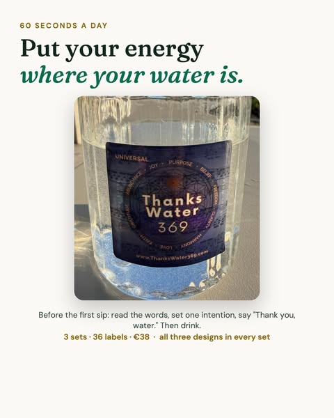 Put your energy where your water is