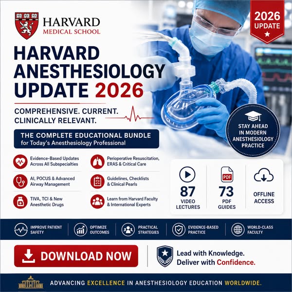 Harvard Anesthesiology Update 2026