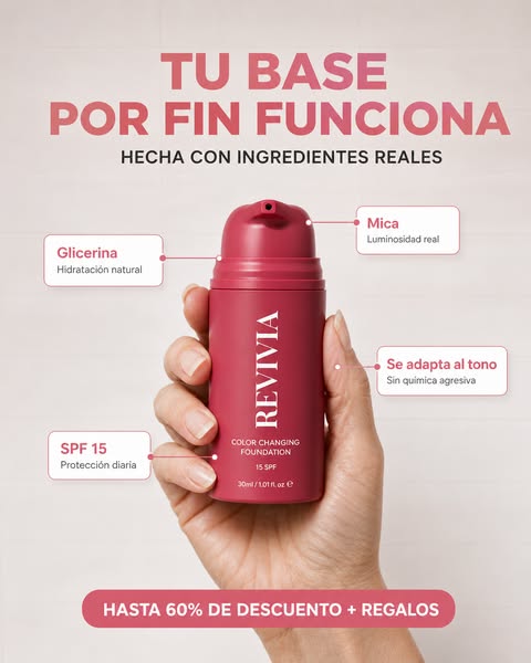 La base viral que se adapta al tono de tu piel