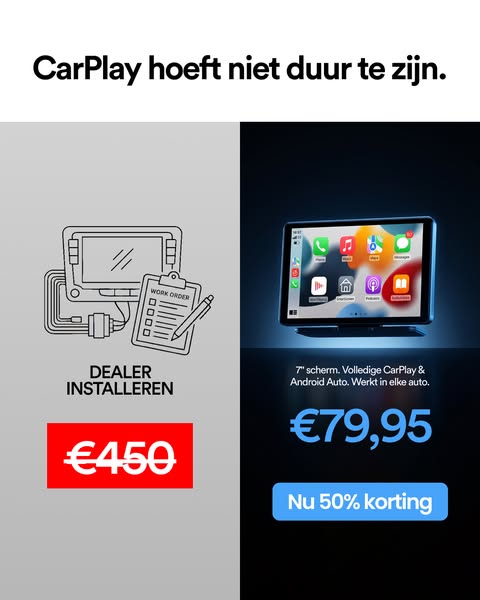 Upgrade je auto met een CarPlay scherm!