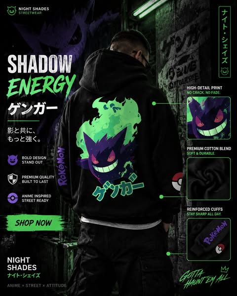 Pokémon Hoodies-AnimeClothe