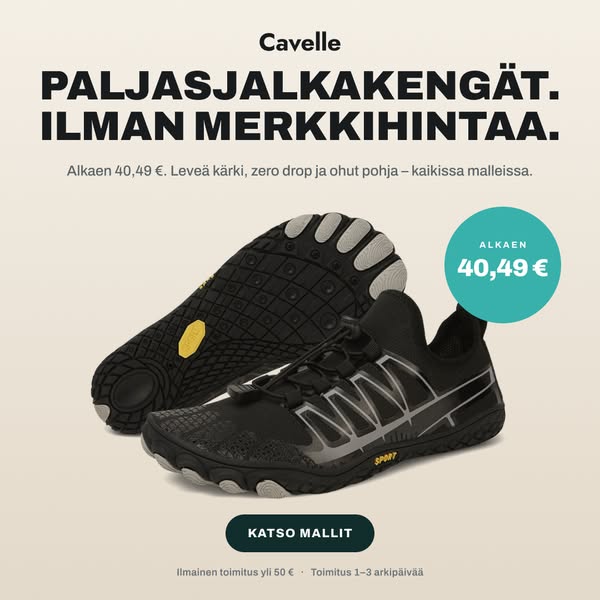 Paljasjalkakengät alkaen 40,49 €