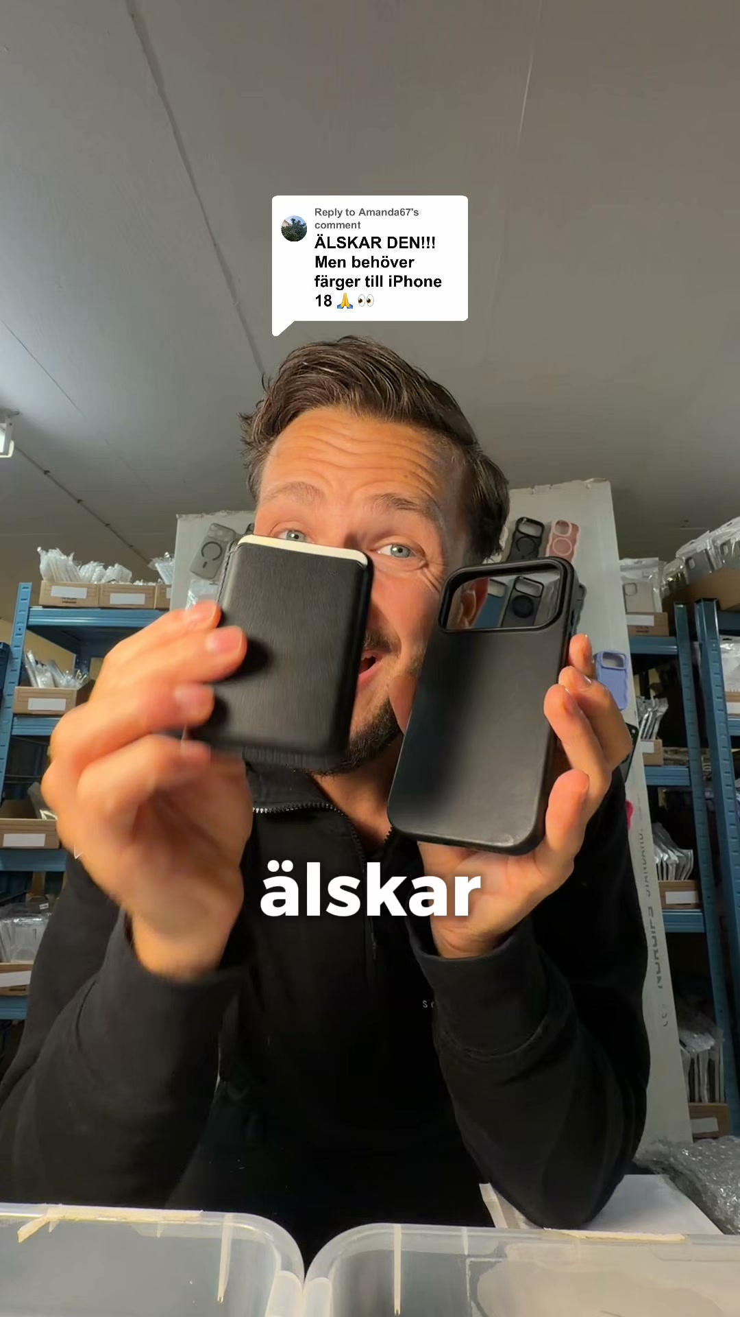 MagSafe Magnetisk Korthållare - Svart