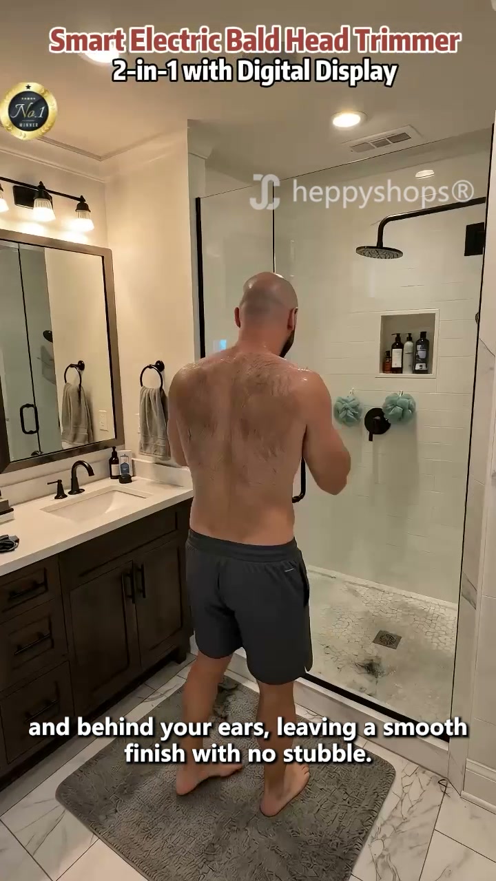 30‑Blade Head Shaver – 360° Floating for a Smooth, Even Result