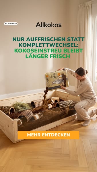 Käfig sauber machen gehört dazu. Muss aber nicht ständig nötig sein.