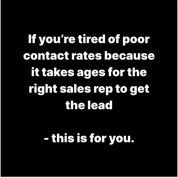 Half your speed-to-lead