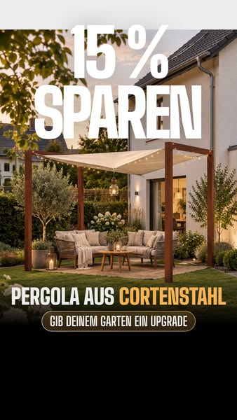 15% Rabatt auf Pergolen
