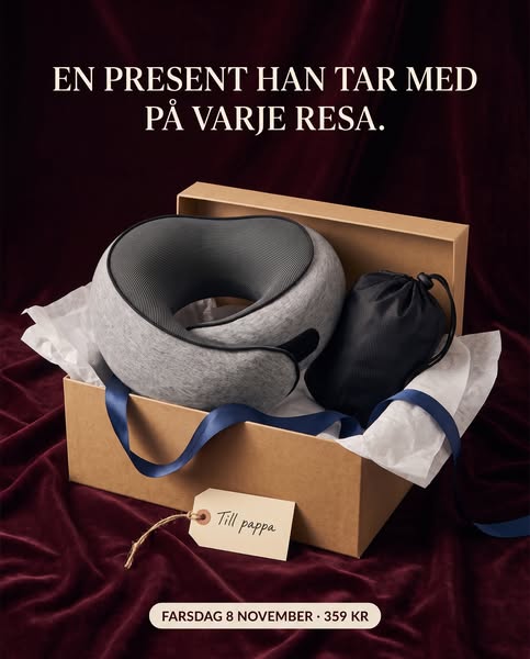 En farsdagspresent som följer med på resan