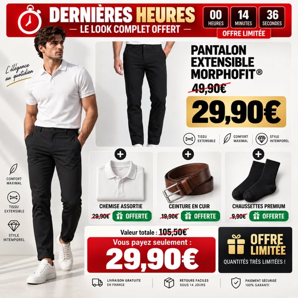 4 pièces pour seulement 29,90 €