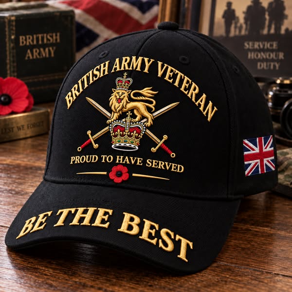 British Army Veteran “Proud To Have Served” Tribute Cap