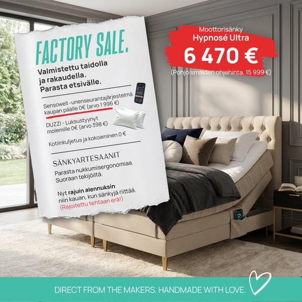 Factory sale - Sensowell x Sänkyartesaanit