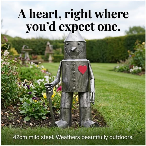 The Tin Man Your Garden Needs