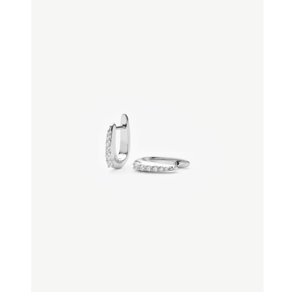 Claw Huggies | Silver Plated/Pavé