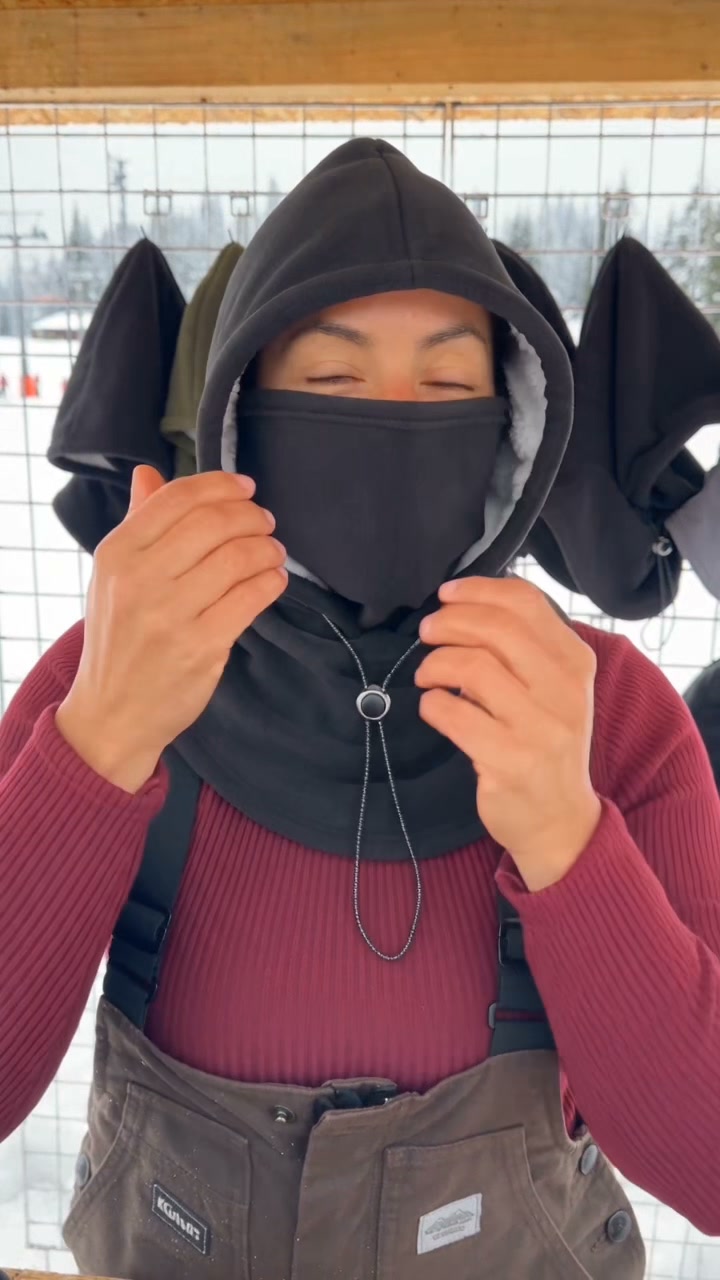 One-Piece Fleece Warm Mask Hat