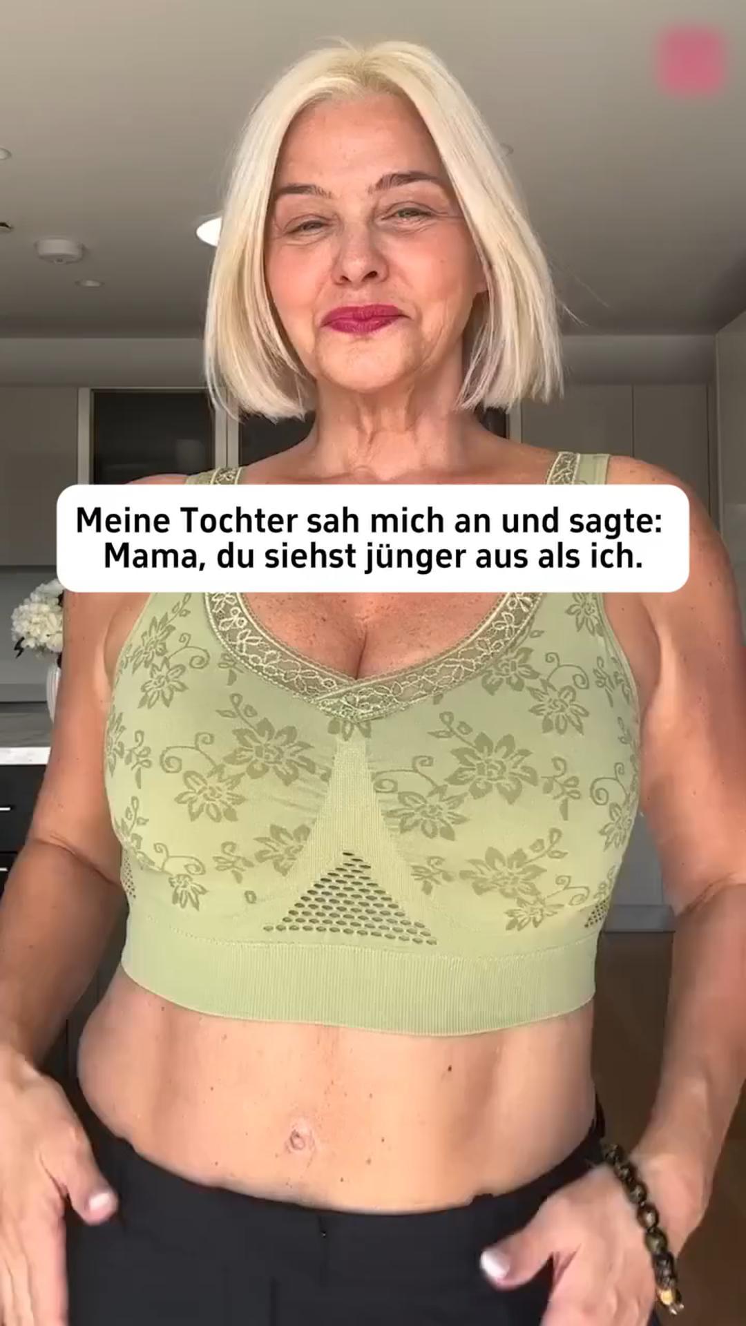 Atmungsaktiver Netz-BH in Großgrößen ohne Bügel für Mittel- und Ältere