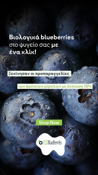 Βιολογικά Μύρτιλα στο Ψυγείο σου με -10% & Δωρεάν Μεταφορικά!
