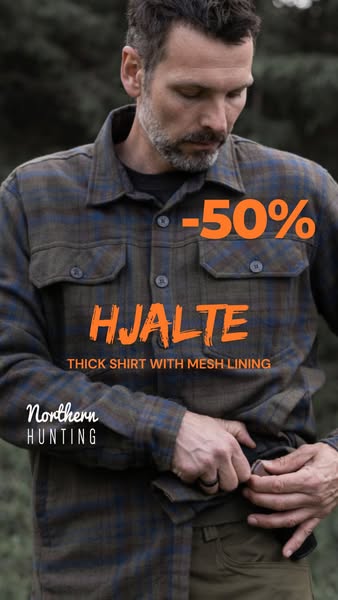 HJALTE Insulated Cotton Flannel Shirt - Green