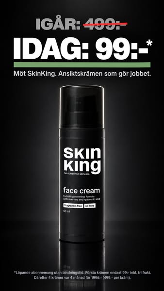 Torr hud? SkinKing håller huden återfuktad