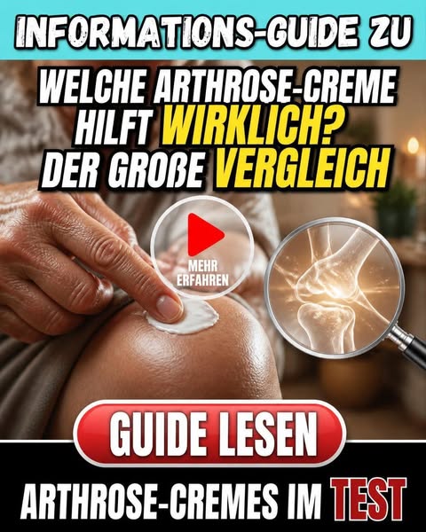 Arthrose-Cremes und Wirkstoffe: Vollständiger Guide