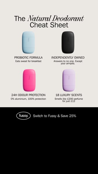 Fussy - The Only Independent Natural Refillable Deodorant