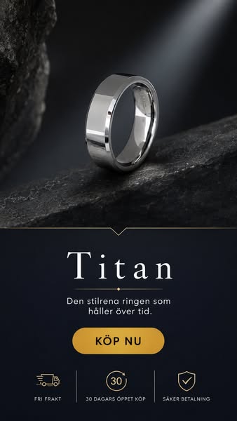 Titan – smyckesring för herrar