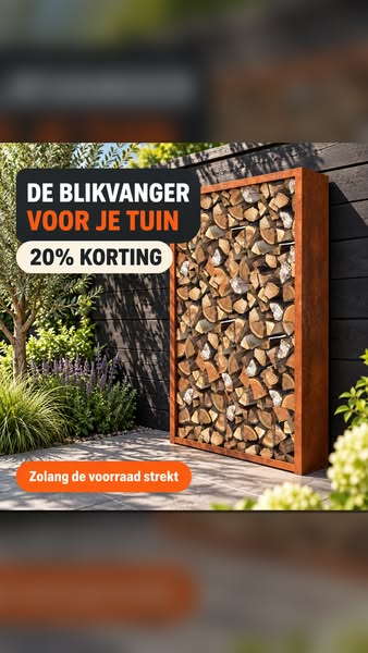 20% korting op houtopslagen