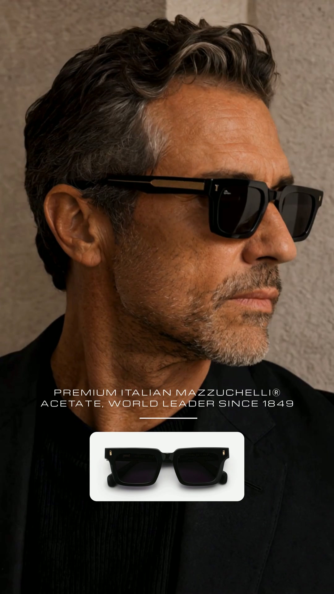 Step into confidence with our handcrafted acetate frames, designed to stand out.