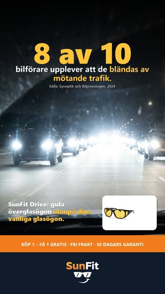 Glasögon för mörkerkörning