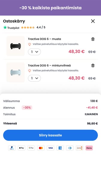 30 % alennusta rajoitetun ajan