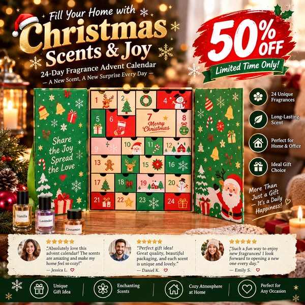 Another chocolate calendar eaten by December 5th, leaving nothing but foil and regret? She remembers scents longer than sugar. Give her
