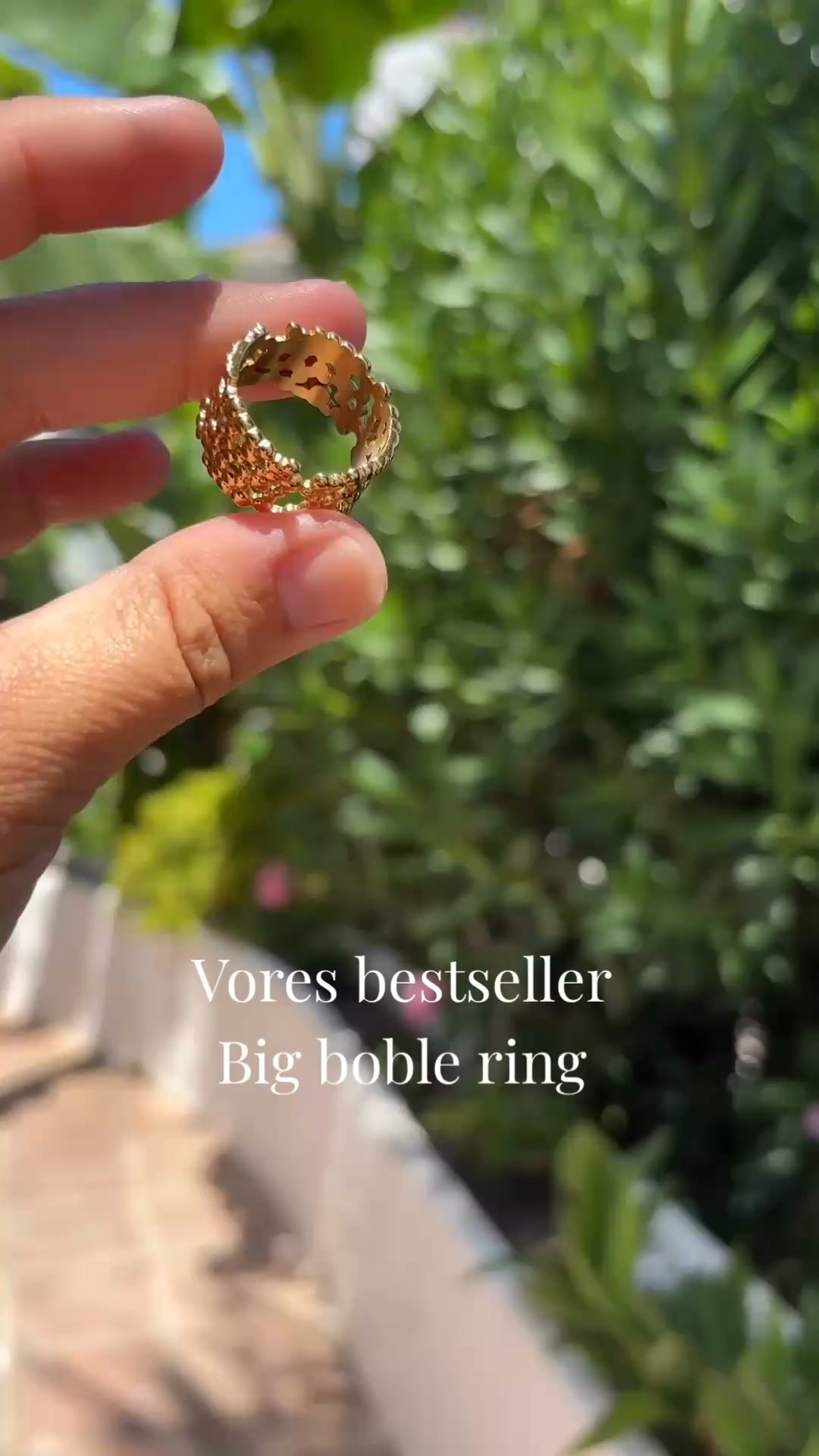 Big Boble Ring - vandfast