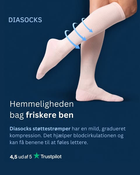 Støttestrømper, der er nemme at tage på