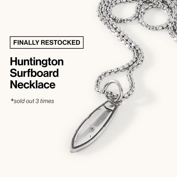 Huntington Surfboard Necklace