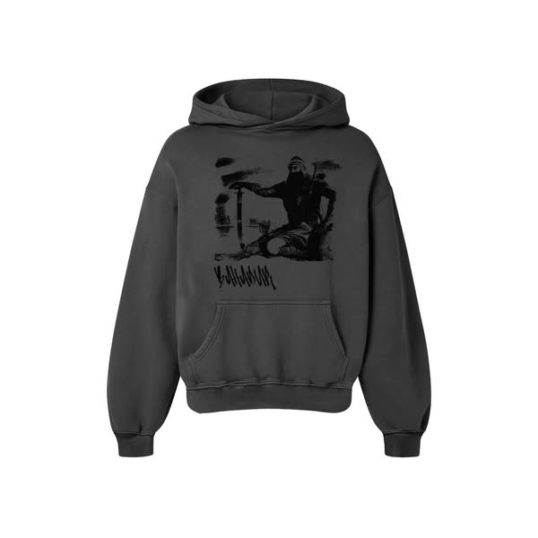 BAHADUR OVERSIZED GREY HOODIE
