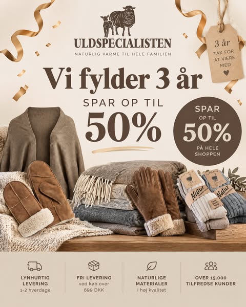 Op til -50% på hele shoppen