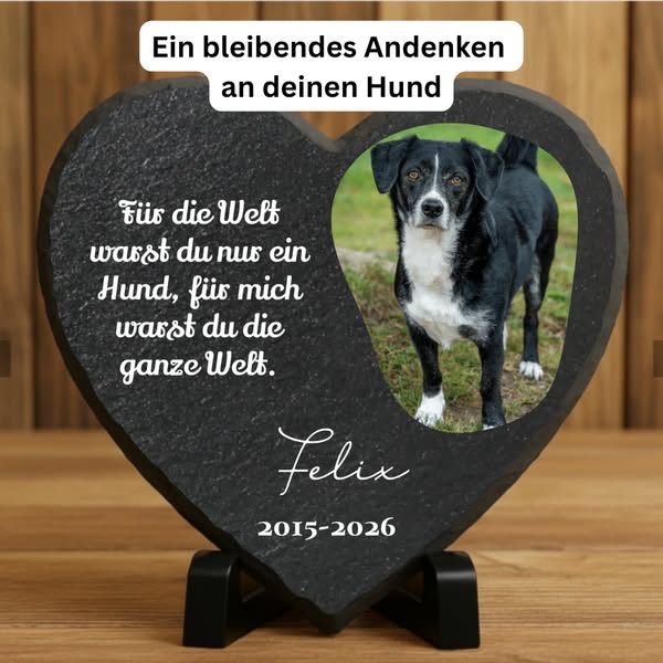 Personalisiertes Andenken an deinen Hund